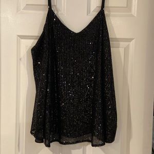 Fabulous black sequence Torrid Sophie tank
